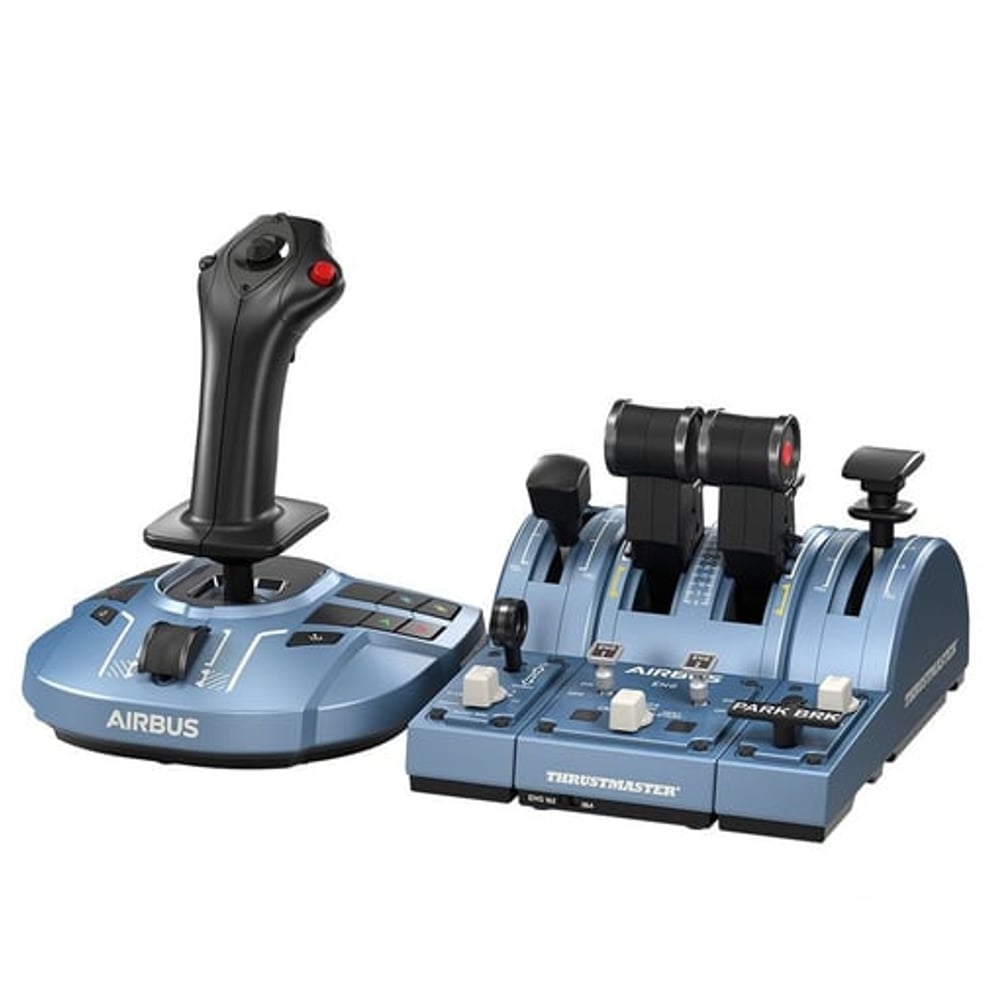 Thrustmaster TCA Captain Pack X Airbus Edition, USB Joystick + alavanca de controlo do motor Analógico PC, Xbox