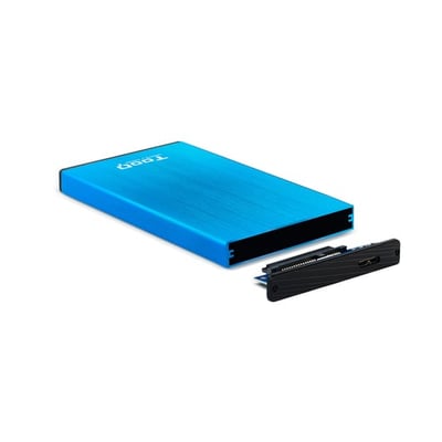 Caixa externa TooQ TooQ TQE-2527BL Caixa para Discos Rígidos Caixa de disco rígido, Azul 2.5"
