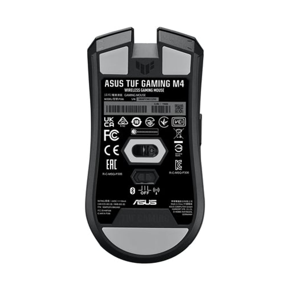 Rato Asus TUF Gaming M4 Wireless RF Wireless + Bluetooth Ótico 12000 DPI