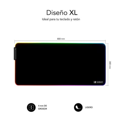 Tapete de Rato Subblim LED RGB Premium XL