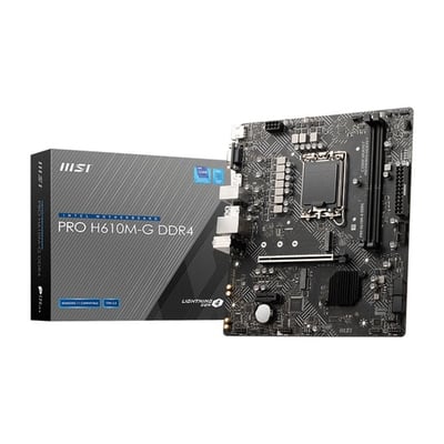 Motherboard MSI PRO H610M-G DDR4 Intel H610 LGA 1700 micro ATX