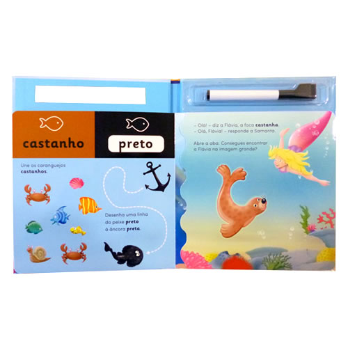 Livros Infantis - Escreve Apaga e Aprende - Cores