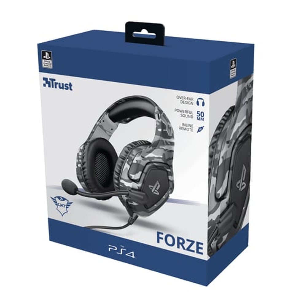 Auscultadores Trust GXT 488 Forze PS4 Auscultadores Com fios Fita de cabeça Jogos