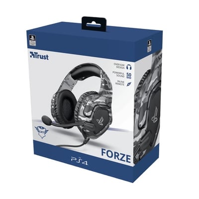 Auscultadores Trust GXT 488 Forze PS4 Auscultadores Com fios Fita de cabeça Jogos