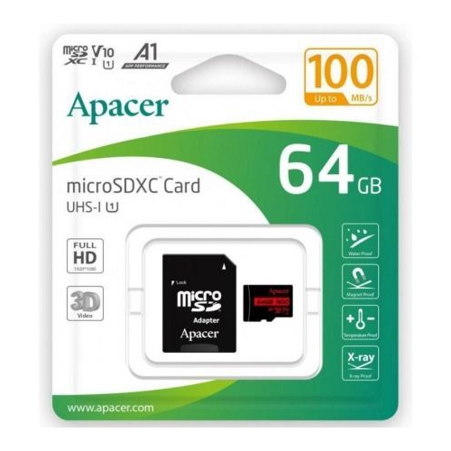 Cartão de Memória microSD Apacer 64GB HC UHS 1