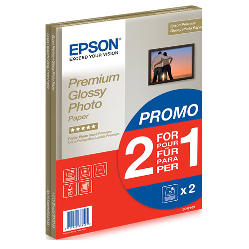 Papel Fotografico Premium Glossy A4 2x15 fls