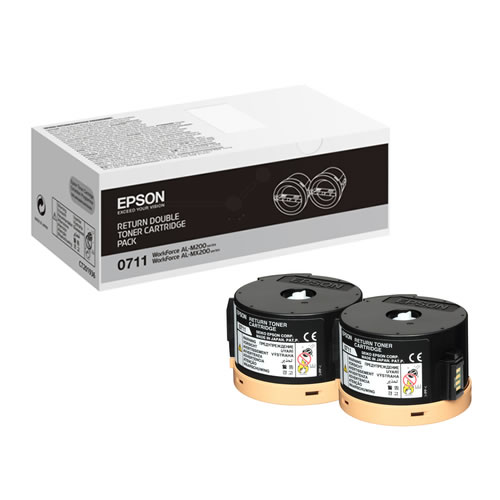 Toner Original Epson Aculaser M200 Preto Pack 2