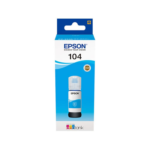 Tinteiro Original Epson EcoTank 104 70ml Ciano