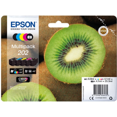 Multipack Tinteiro Original Epson 202 CMYK