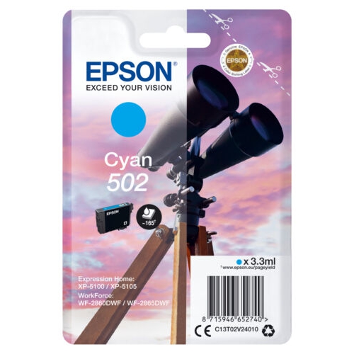 Tinteiro Original Epson 502 Ciano