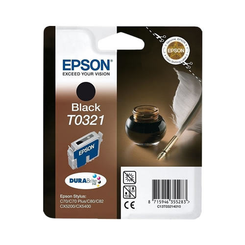 Tinteiro Original Epson T0321 Preto
