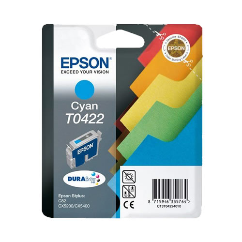 Tinteiro Original Epson T0422 Ciano