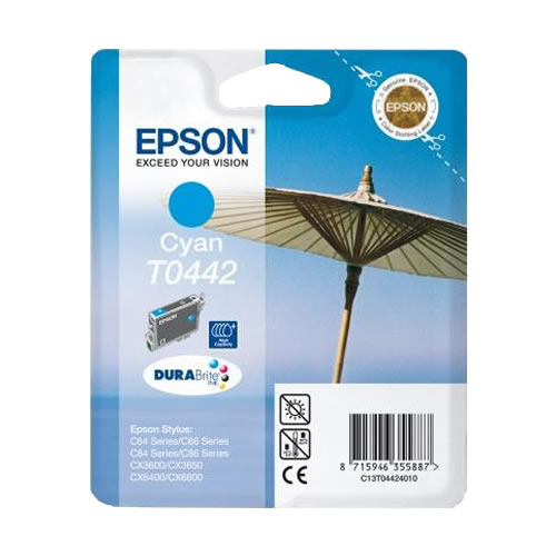 Tinteiro Original Epson T0442 Ciano Alta Cap.