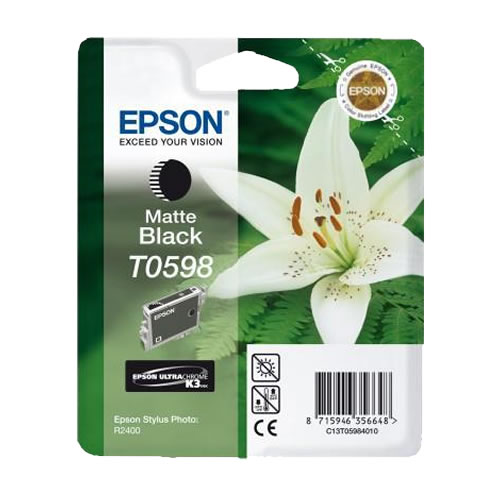 Tinteiro Original Epson T0598 Preto Matte