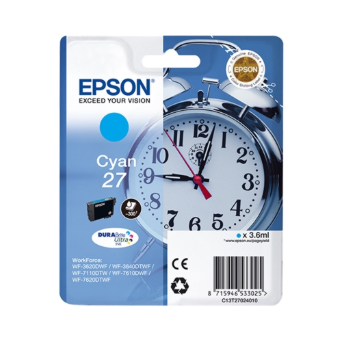 Tinteiro Original Epson 27 Ciano