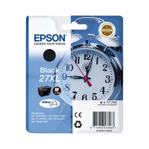 Tinteiro Original Epson 27 XL Preto