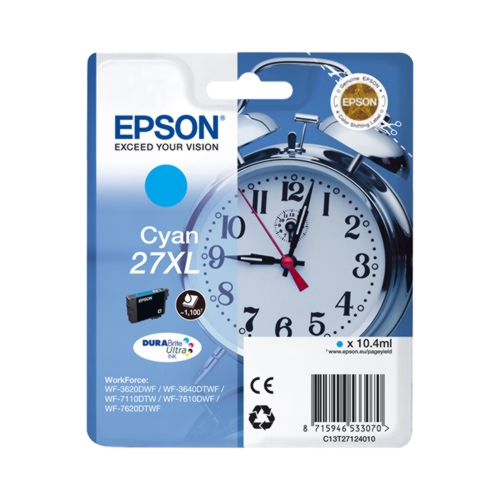 Tinteiro Original Epson 27 XL Ciano