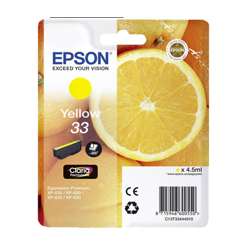Tinteiro Original Epson 33 Amarelo
