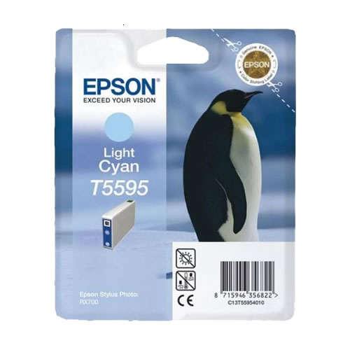 Tinteiro Original Epson T5595 Ciano Claro