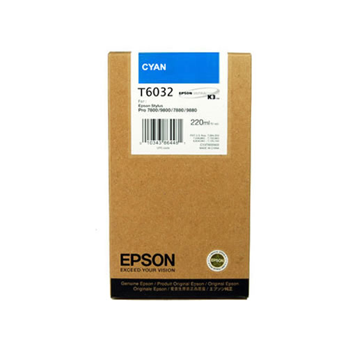 Tinteiro Original Epson T6032 Ciano