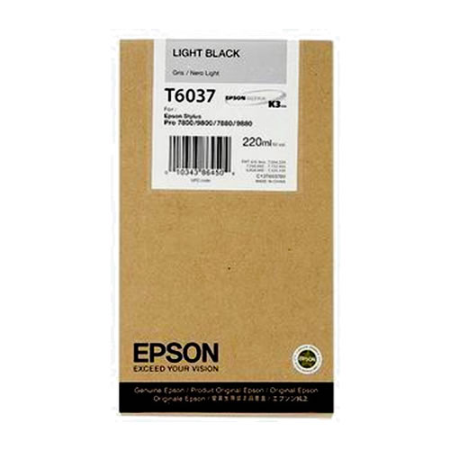 Tinteiro Original Epson T6037 Cinzento