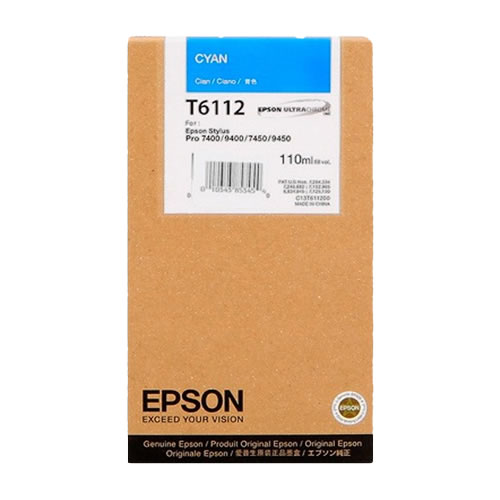 Tinteiro Original Epson T6112 Ciano