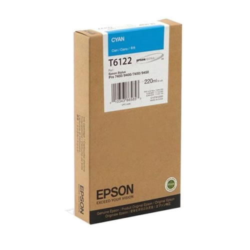 Tinteiro Original Epson T6122 Ciano