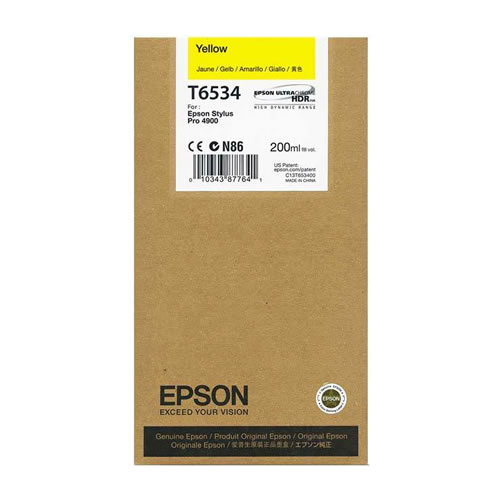 Tinteiro Original Epson T6534 Amarelo