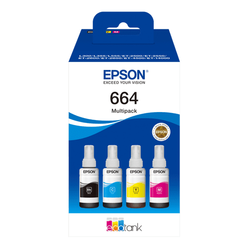 Pack Tinteiros Originais Epson EcoTank T664