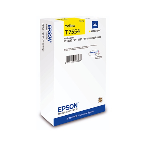 Tinteiro Original Epson T7554 Amarelo