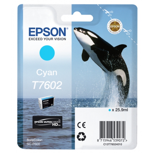 Tinteiro Original Epson T7602 Ciano