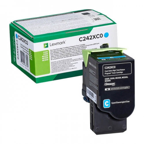 Toner Original Lexmark C2425 / MC2425 / 2535 Ciano