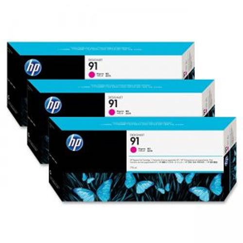 Cab. de Imp. HP 91 (C9484A) Magenta Pack 3