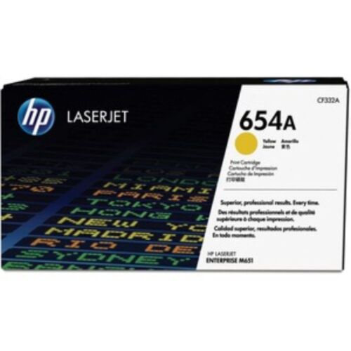 Toner Original HP 654A (CF332A) Amarelo