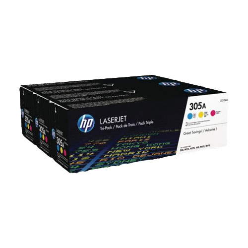 Toner Original HP Laserjet 305A - Pack 3 Cores