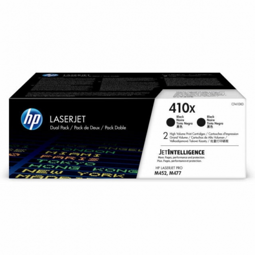 Toner Original HP 410X (CF410XD) Pack 2
