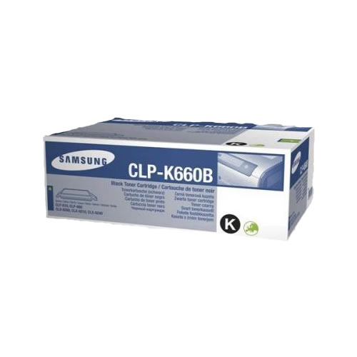 Toner Original Samsung CLP660B Preto Alta Cap.