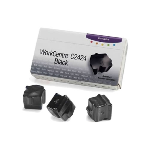 Tinta Sólida Compatível Xerox C2424 Preto Pack 3un