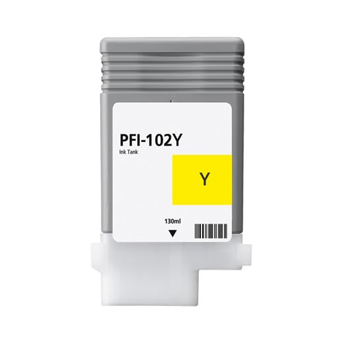 Tinteiro Compatível Canon PFI-102 Amarelo