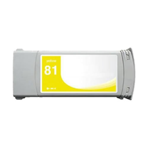 Tinteiro Compatível HP 81 (C4933A) Amarelo