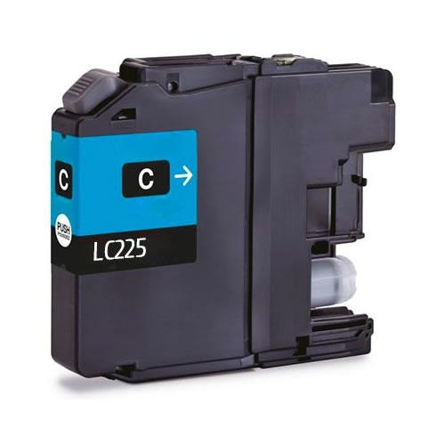 Tinteiro Compatível Brother LC225 Ciano