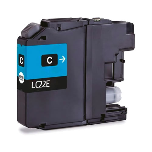 Tinteiro Compatível Brother LC22E Ciano