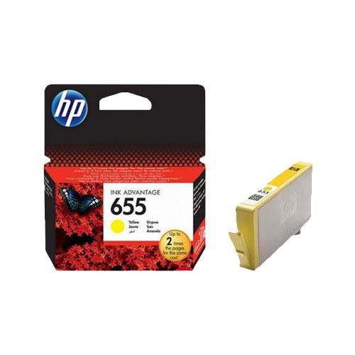 Tinteiro Original HP 655 Amarelo