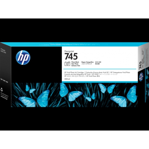 Tinteiro Original HP 745 Alta Cap. Preto Foto