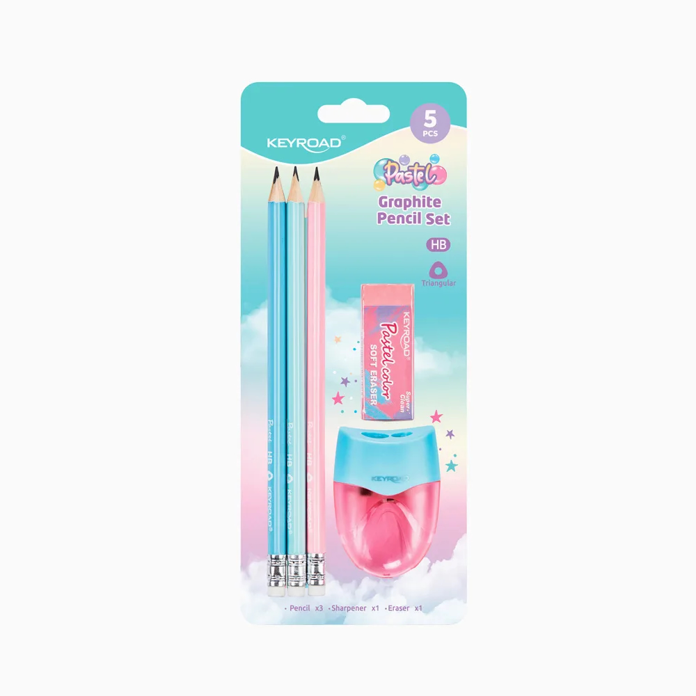 Conjunto de 5 Peças Keyroad Pastel