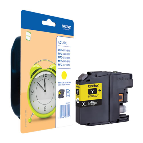 Tinteiro Original Brother LC125 Alta Cap. Amarelo