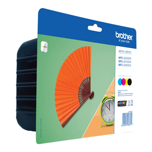 Tinteiro Original Brother LC129 XL Pack 4 cores