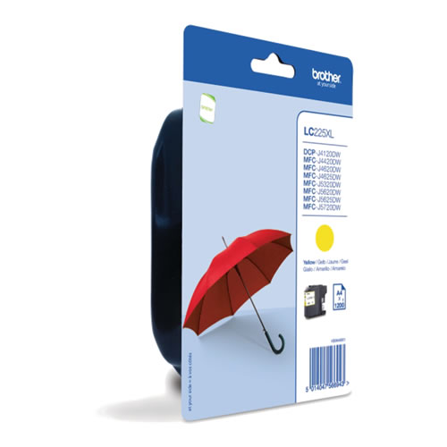 Tinteiro Original Brother LC225 XL Amarelo