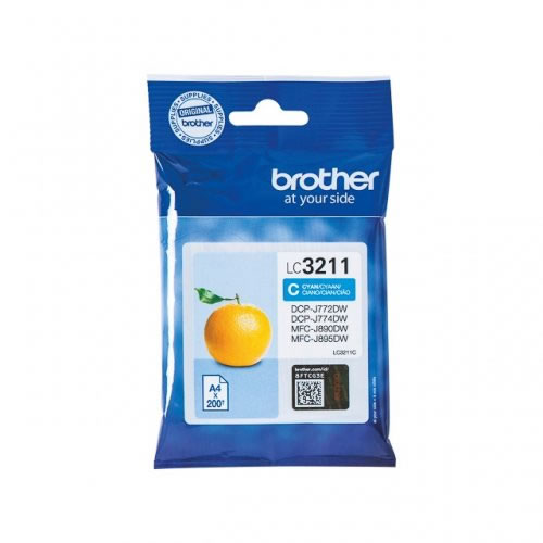 Tinteiro Original Brother LC3211 Ciano