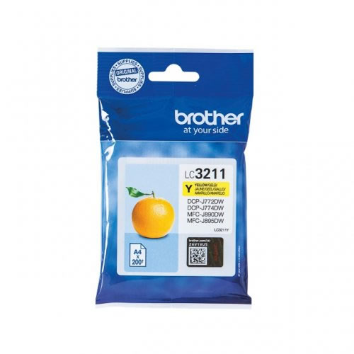 Tinteiro Original Brother LC3211 Amarelo